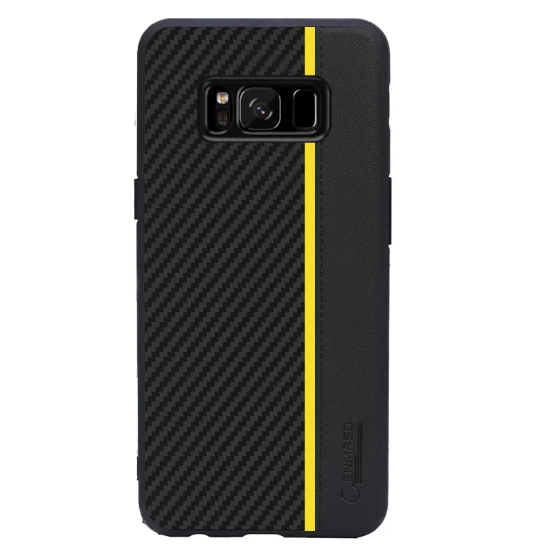 Note 10 Plus чехол для samsung S8 чехол из волоконной кожи Защитная задняя крышка для samsung Galaxy S8 S9 S10 5G Plus S10e Note 9 чехол - Цвет: Yellow