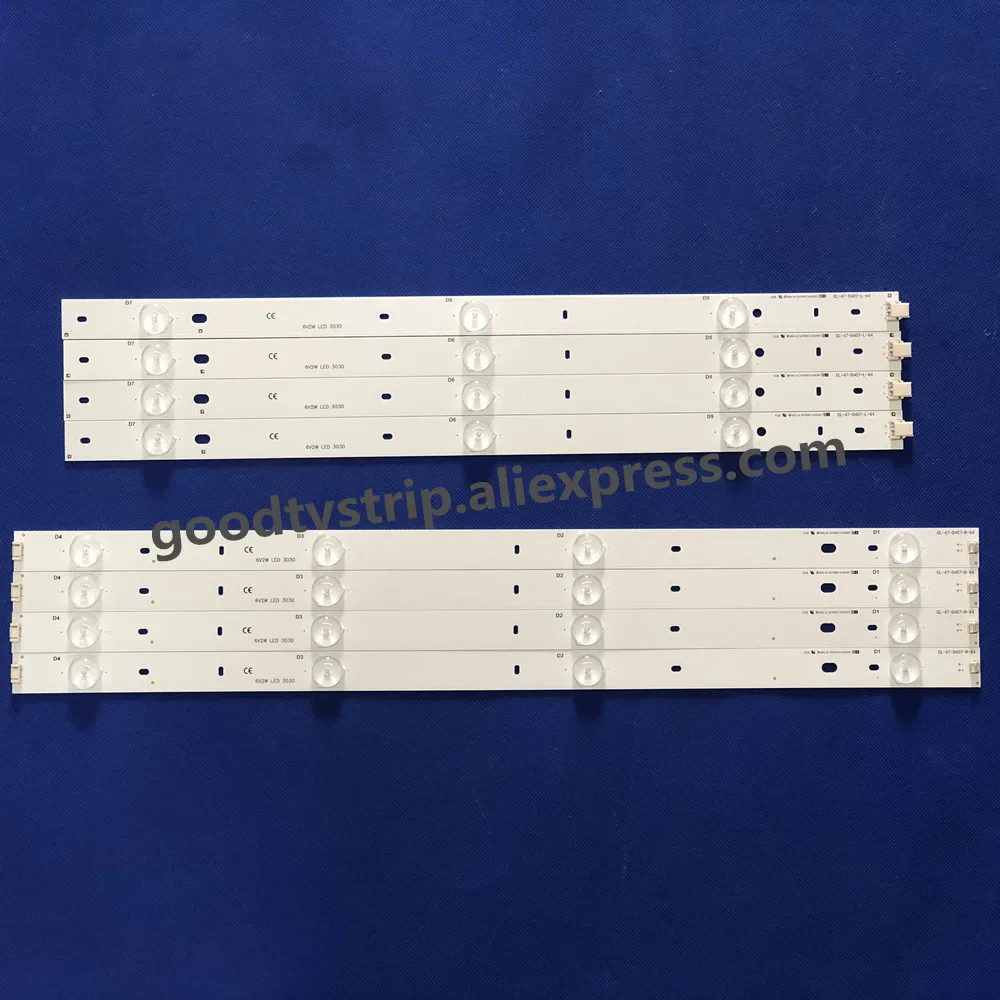 LED Backlight Strip for CL-47-D407-R-V4 CL-47-D407-L-V4 47PFH4109/88 47pfg4109 7PFL3188 47PFG4109/78 47PFL5708/F7 47PFL4398H/12 3