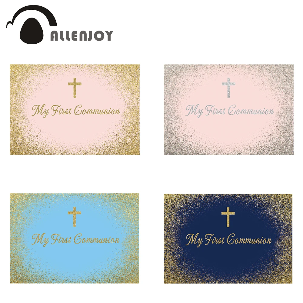 Allenjoy Первое причастие фон крещение вечерние блестящие Декор песок для