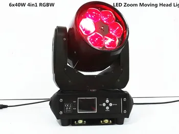 

Advanced LED Beam Light Zoom 6x40W 4 in 1 RGBW LED Zoom Moving Head Light Dedicated Large Performance Party DJ Stage Light