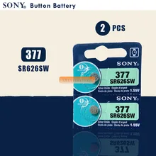 2 шт. Новинка SONY 377 SR626SW 626 SR626 V377 AG4 часы батарея Кнопка монета ячейка Сделано в Японии