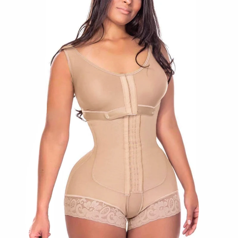 

Fajas Colombianas Reductive Shapewear Women's Compression Powernet Tummy Belly Control Corset With Cinta Modeladora Body Shaper