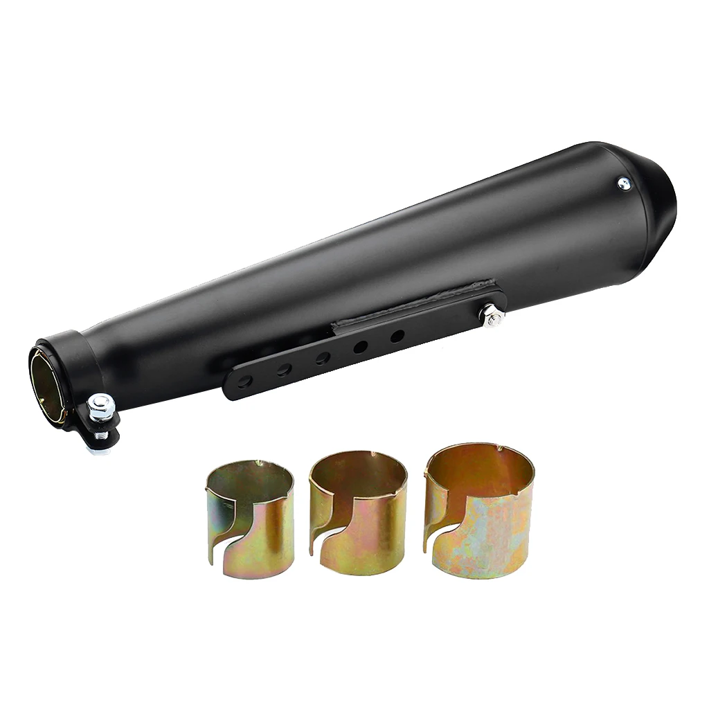 17.5inch Stainless Motorcycle Exhaust Pipe Muffler Silencer For Cafe Racer 17.5inch Stainless Motorcycle Exhaust Pipe Muffler Silencer For Cafe Racer