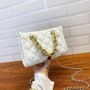 

Embroidery thread PU Leather Small Crossbody Bags For Women 2020 Sweet Chain Shoulder Handbags Female Cross Body Bag Bolsos