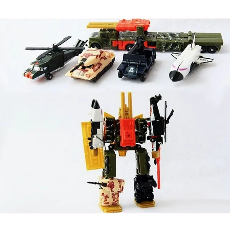 Transformers G1 Bruticus Engineering Corps Soldier Aircraft Military Vehicle Robot Assembly Action Figure Toy Collections