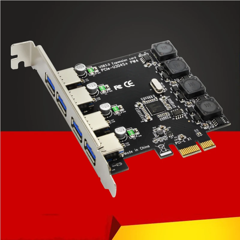 5 Гбит/с Superspeed 4 порта USB 3,0 карта расширения адаптер PCI-E PCI Express контроллер для PCIe X1 X4 X8 X16 порт для Win 7 8 10