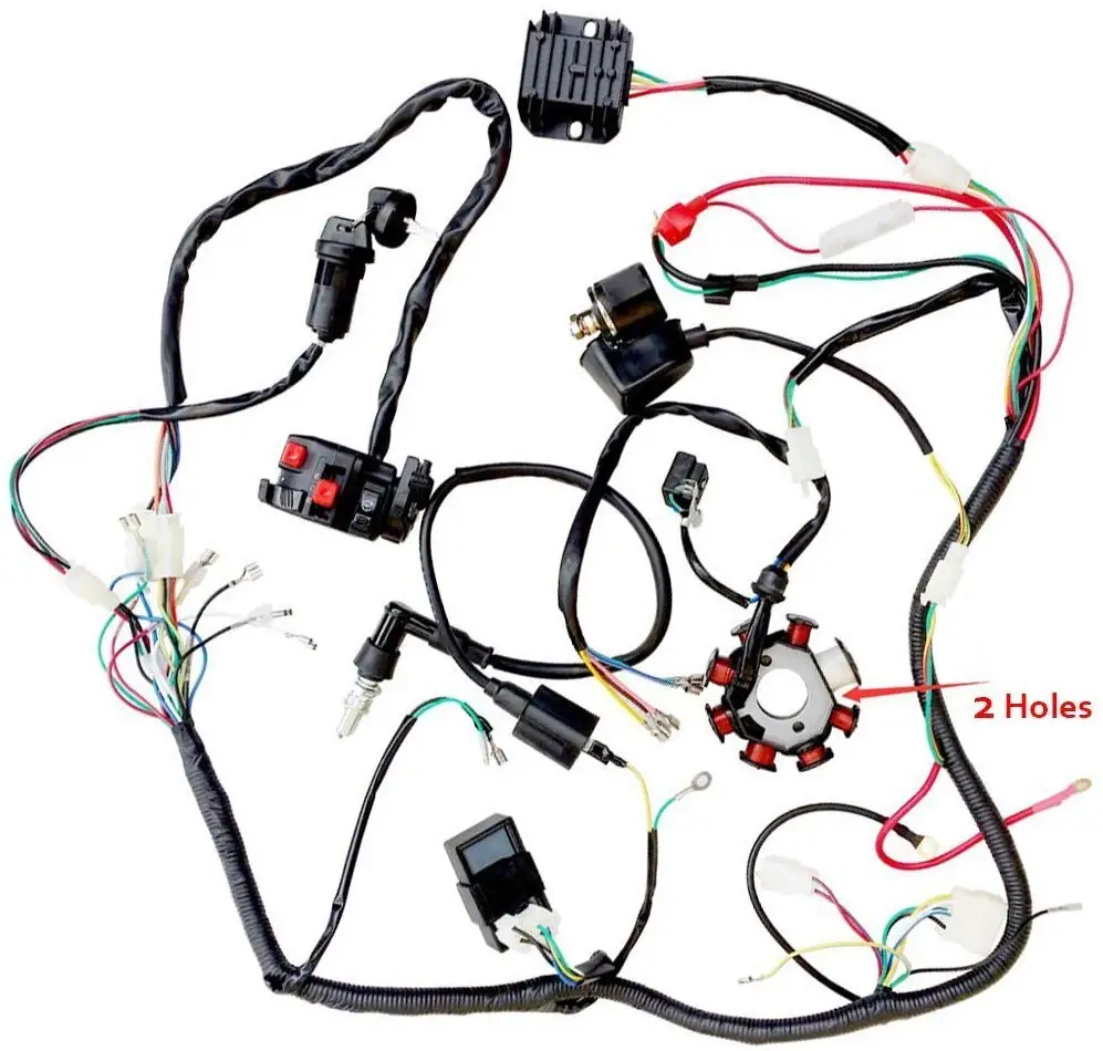 ZXTDR комплект жгутов проводов ткацкий станок | полная электрика статор катушки CDI для 150cc-300cc ATV QUAD 4 четыре колеса картинг Dirt Pi