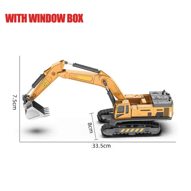 Classic Bulldozer Crane Excavator Trucks Vehicles Juguetes Carros Boy Alloy Engineering Truck Cars Toys for Kids Boys Xmas Gifts Excavator