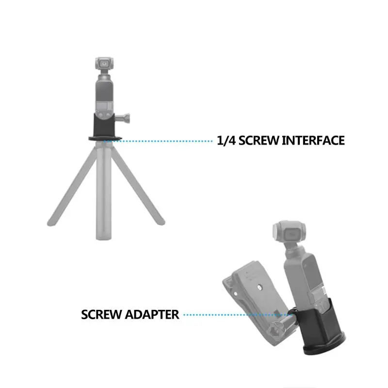Прочный пластиковый держатель для камеры фиксированная подставка-адаптер кронштейн Ручной Стабилизатор для DJI OSMO Карманная камера