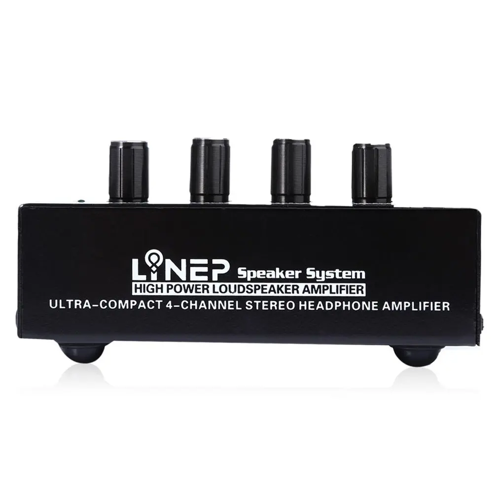 Professional 1 Input And 4 Output Signal Amplifier Distributor Comparator With Headphone Monitor Signal Amplifier
