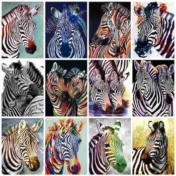 

Evershine 5D DIY Diamond Painting Zebra Crafts Kit Diamond Embroidery Sale Animal Mosaic Rhinestone Pictures Home Decor Gift
