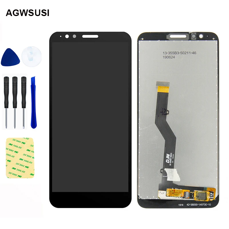 ЖК дисплей для Motorola Moto E6 Plus PAGA0004 play экран + сенсорный дигитайзер Датчик сборка