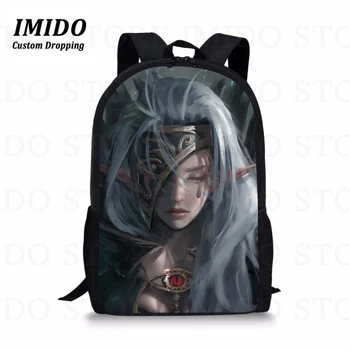 

IMIDO New Ladies Backpack Ghost Blade For Teenage Boys Girls Student School Bag Women Laptop Backpack Bolsa Mochilas Mujer 2019