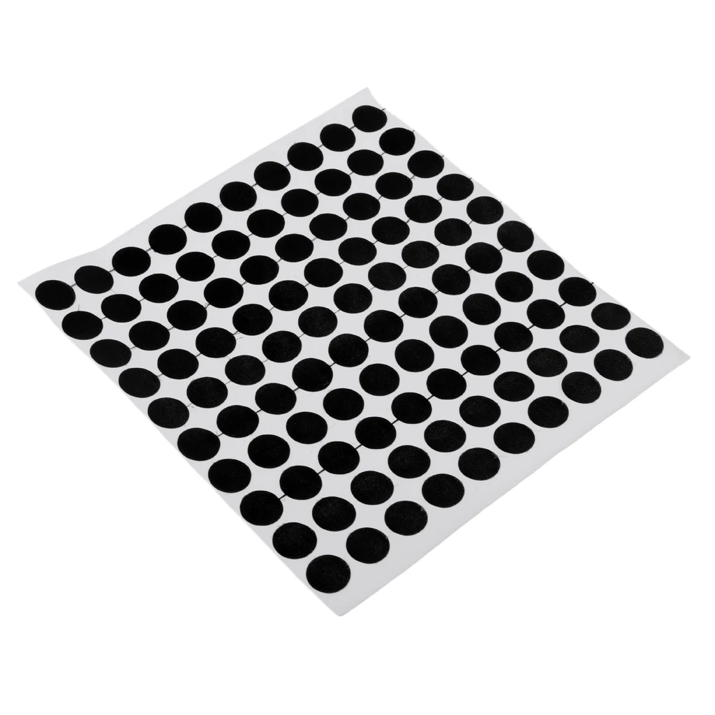 Set of 100 Black Snooker Pool Table Spots Marking Stickers - Self Adhesive