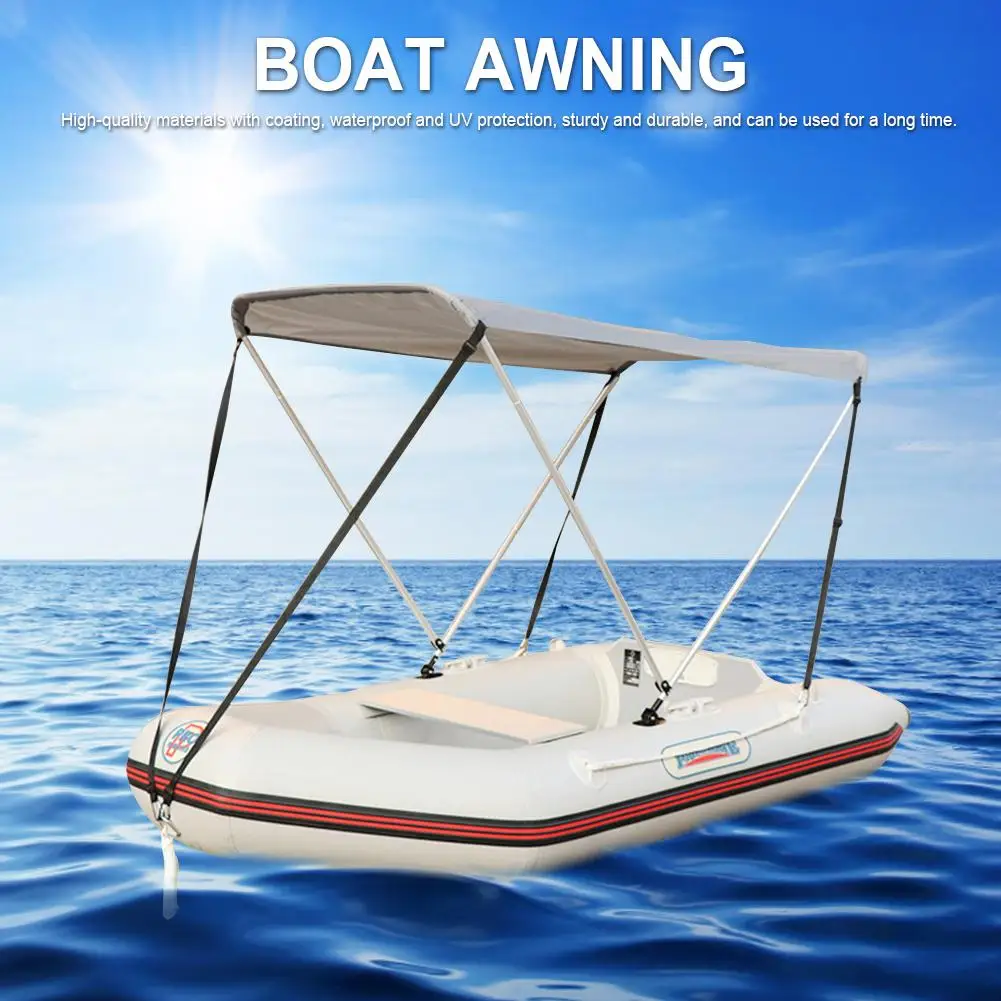 Kayak Awning Canopy Multifunctional Foldable Boat Tent Top Cover Inflatable  Boat Kayak Accessories UV protection Boat Awning