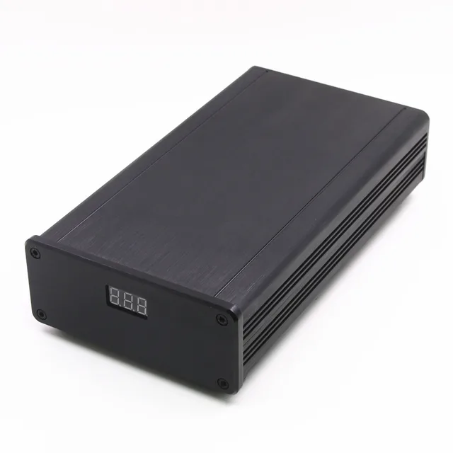 Nuovo alimentatore lineare DC HiFi a bassissimo rumore da 50 W DC12V 3A Amplificatore audio PSU LPS con display blu 3