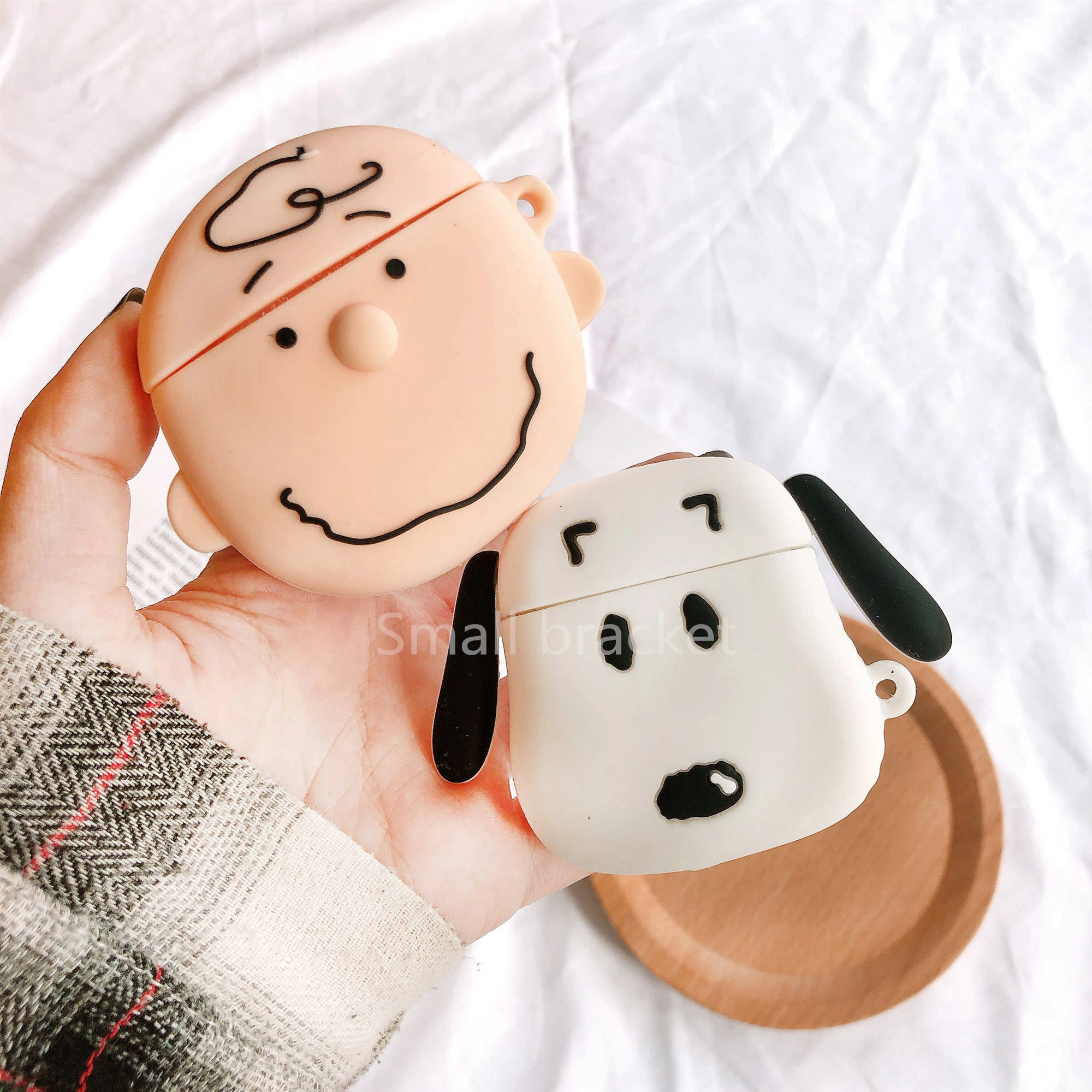 

Cartoon Cute box Dog and boy Wireless Headset case for Apple Airpods 1 2 Earphone soft Silicone Cover For Airpods Protective Cas