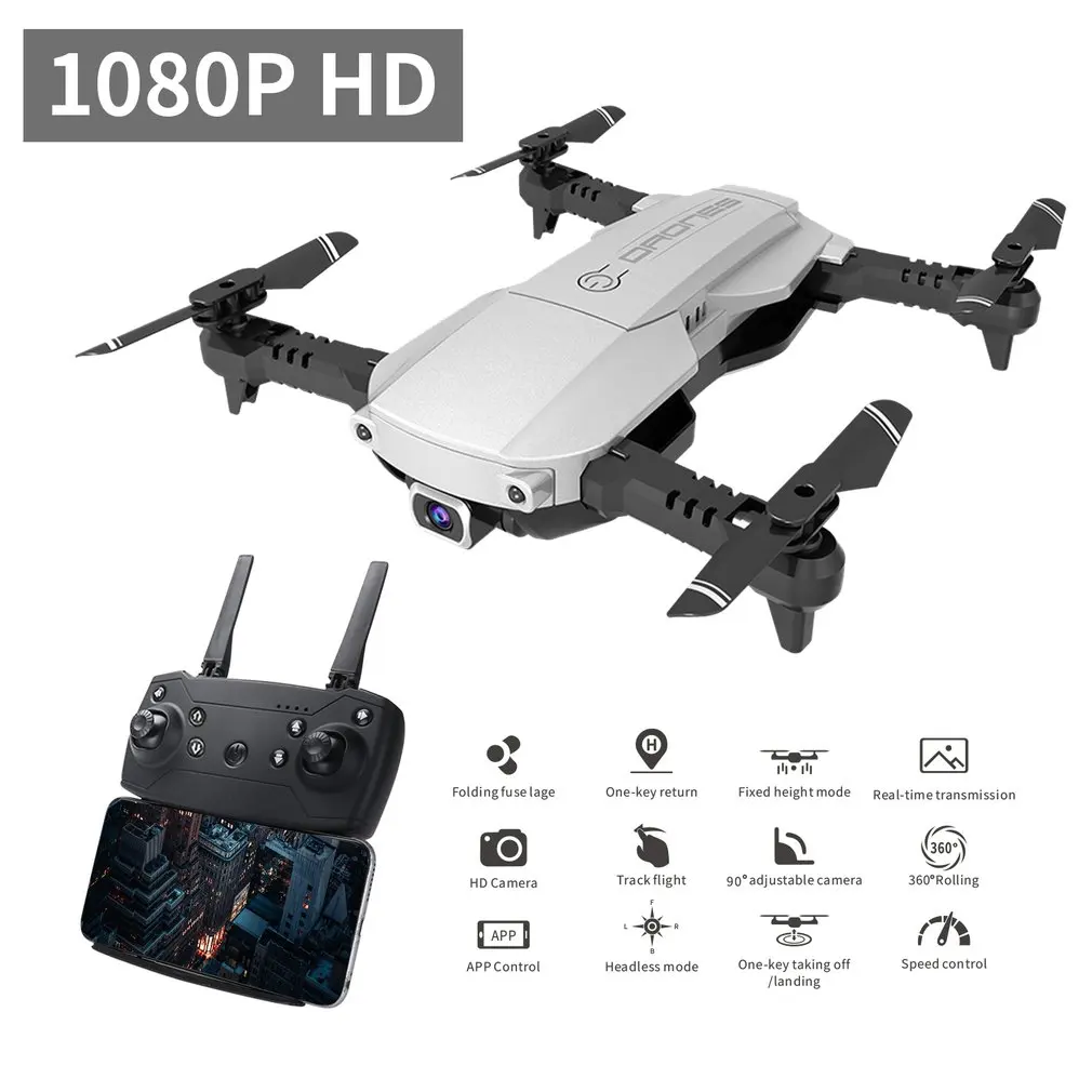 LANSENXI-NVO складной 2,4 ГГц WiFi FPV Дрон 1080P камера RC Дрон в режиме реального времени Трансмиссия летательный аппарат Игрушка пульт дистанционного управления Самолет