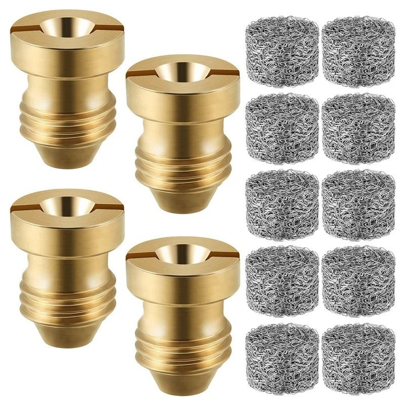 4 Pieces Foam Cannon Orifice Nozzle Tips and 10 Pieces Foam Maker