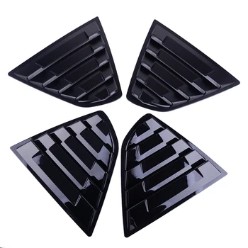 

CITALL Black Car Auto Rear Window Louver Sun Shade Vent Cover Fit for Toyota Camry Sedan 2018 2019