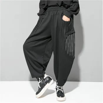 

LANMREM 2020 NEW Spring Women Fashion Original Styles High Waist Wide Loose Pantes Harent Female Trousers WJ55201L