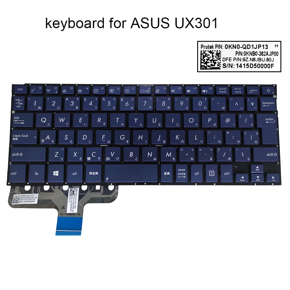 Японская Клавиатура для ноутбука с подсветкой ASUS Zenbook UX301L UX301LA C4006H JP Япония