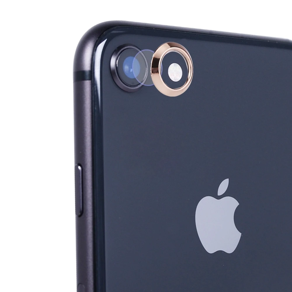 TOTU закаленное стекло объектив камеры защитная пленка Набор для iPhone 8 и 7 0,28 HD - Цвет: Золотой