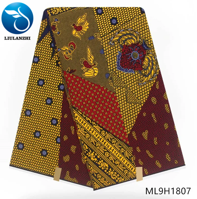Воск liulanzhi африканская ткань Специальное предложение нигерийская настоящая восковая ткань хлопок батик ткань для женщин платье ML9H1790-ML9H1819 - Цвет: ML9H1807