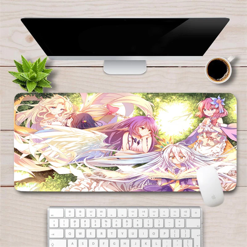 Коврик для мыши NO Game No Life Anime 60x30 см большой резиновый коврик долговечной игры с