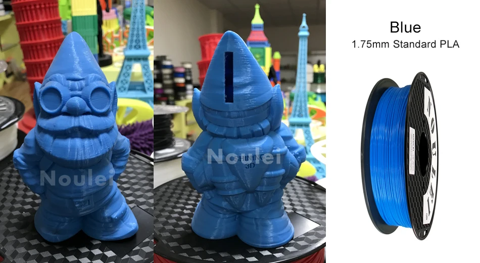 9 noulei 3d printing PLA filament 1.75mm blue