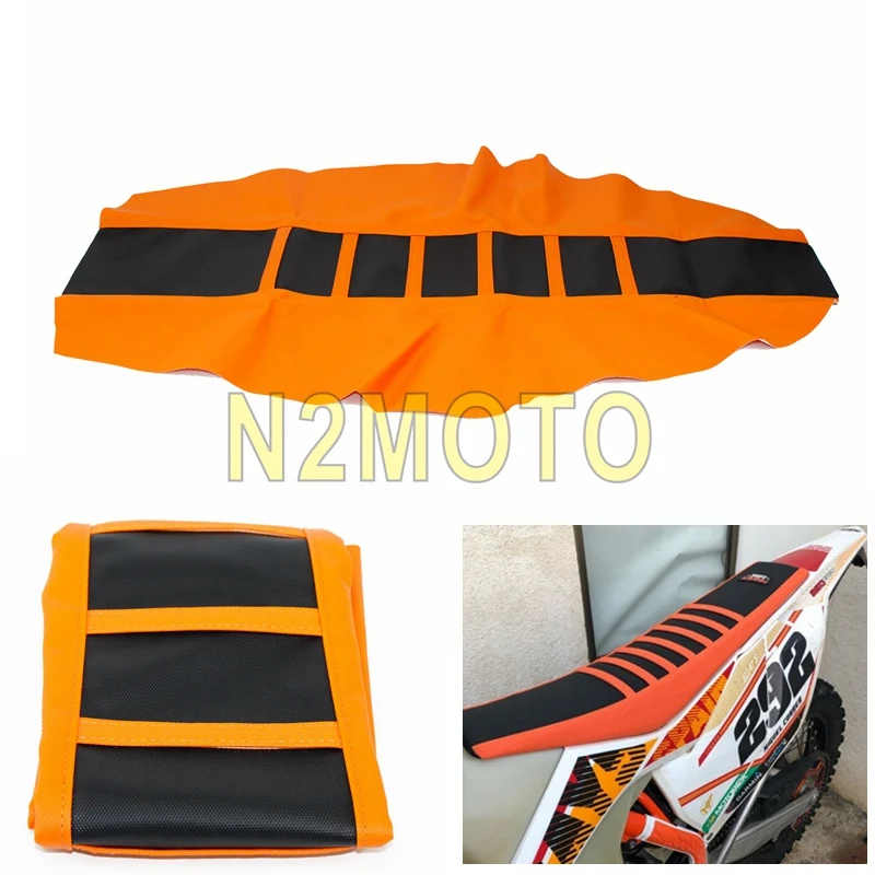 Оранжевый мягкий Полосатый чехол для мотокросса для Honda Yamaha Suzuki Kawasaki KTM SXF SX XCW XC EXC XCF 150 250 300 350 450 500