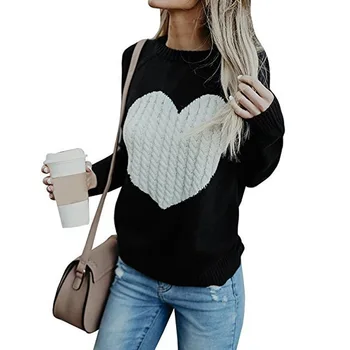 

Knitwear women autumn and winter 2019 knitwear love fashion Pullover women