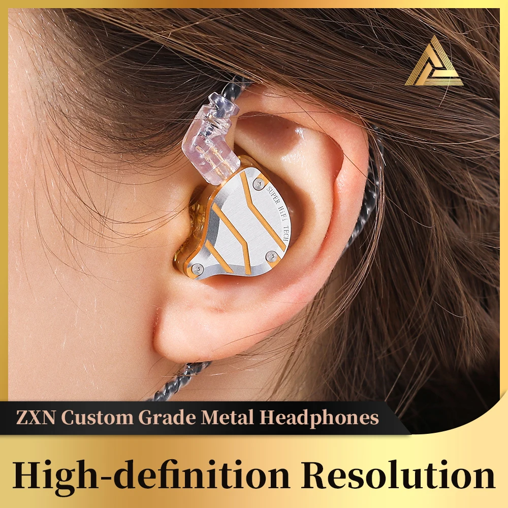 QKZ ZXN ZS10 Pro Noise Cancelling Earphones Headphones Sport in Ear Monitor Metal Headset