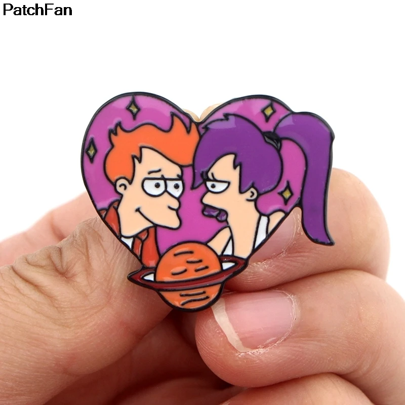 20 шт./лот A2440 патчфан мультфильм Futurama Металлические Значки для гордыни para рюкзак рубашка одежда сумка ремесло броши para рюкзак