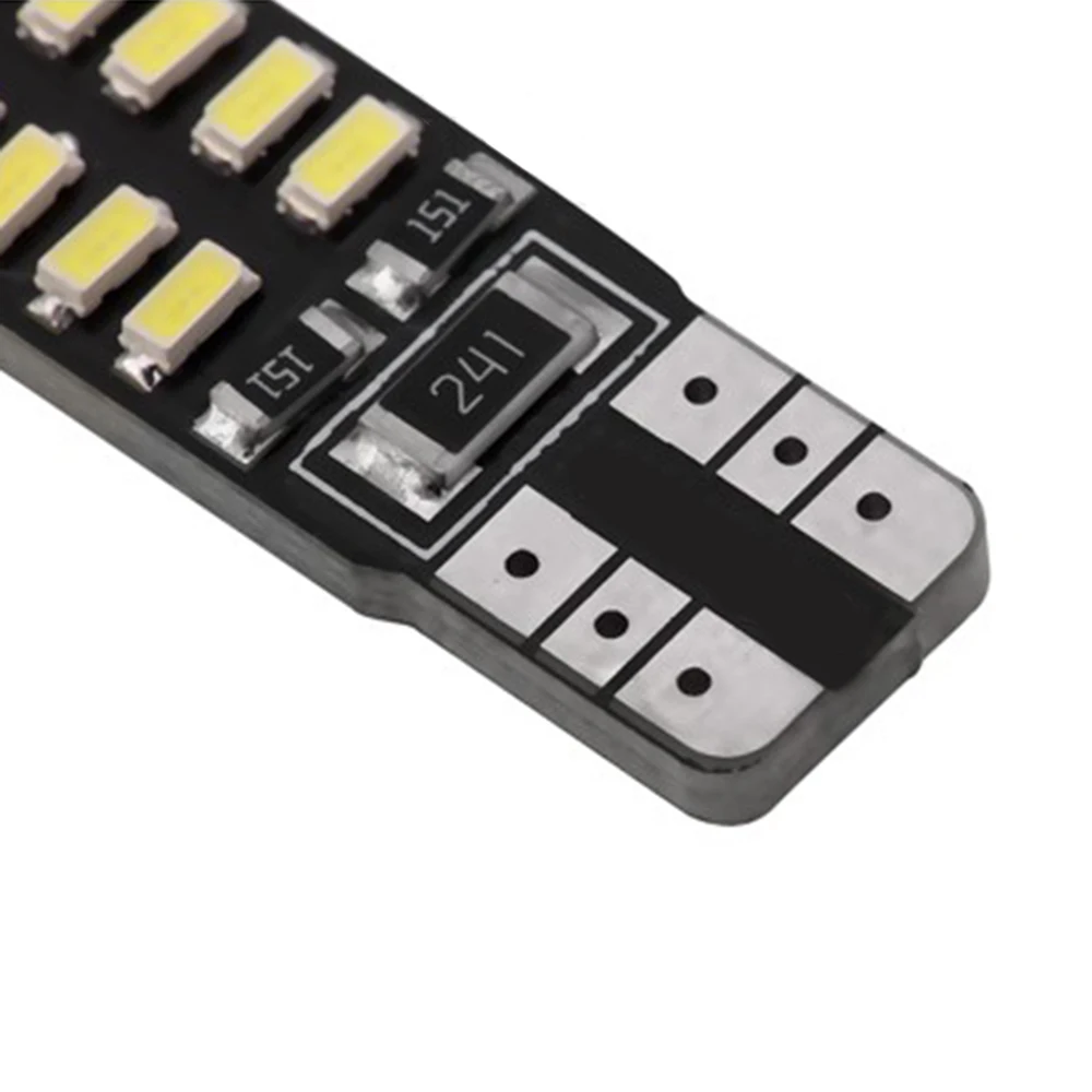 10 шт./компл. белый светодиодный свет AC/DC 12V 24SMD лампа Парковка хвост карта фонарь освещения номерного знака