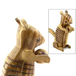 Милая деревянная резная модель Белочка для животных, детская бионическая деревянная игрушка для мальчиков и девочек, рождественский