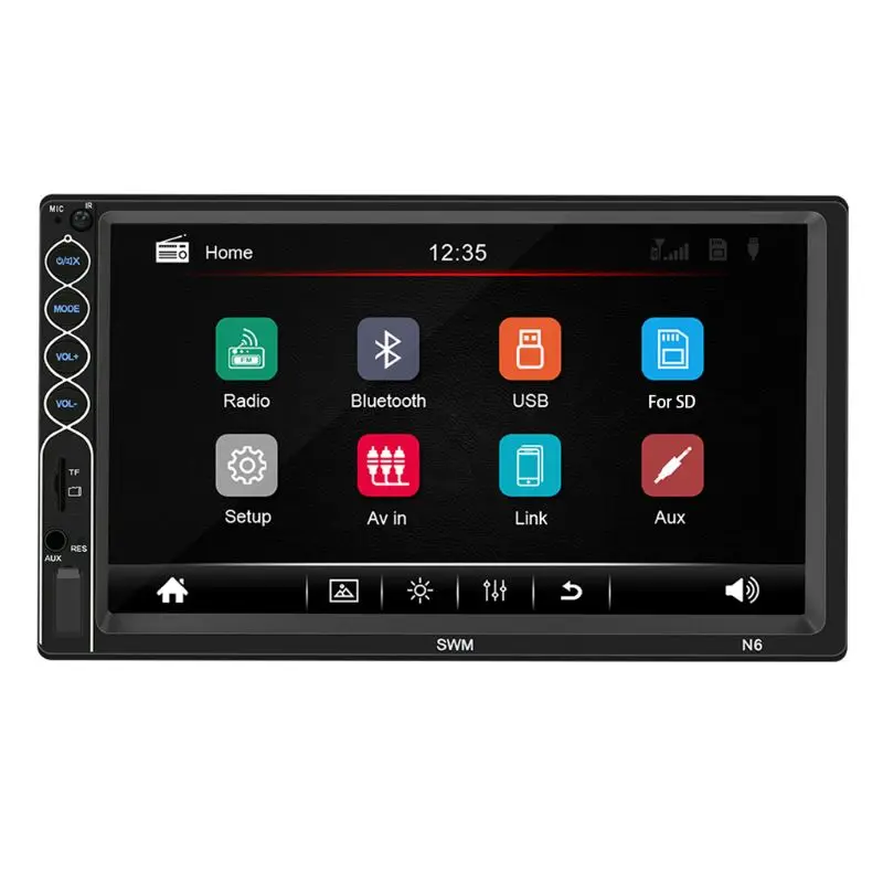  7 pollici Dell'automobile Dello Schermo di HD Radio MP5 Player Car Stereo Auto Audio Radio Ricevito