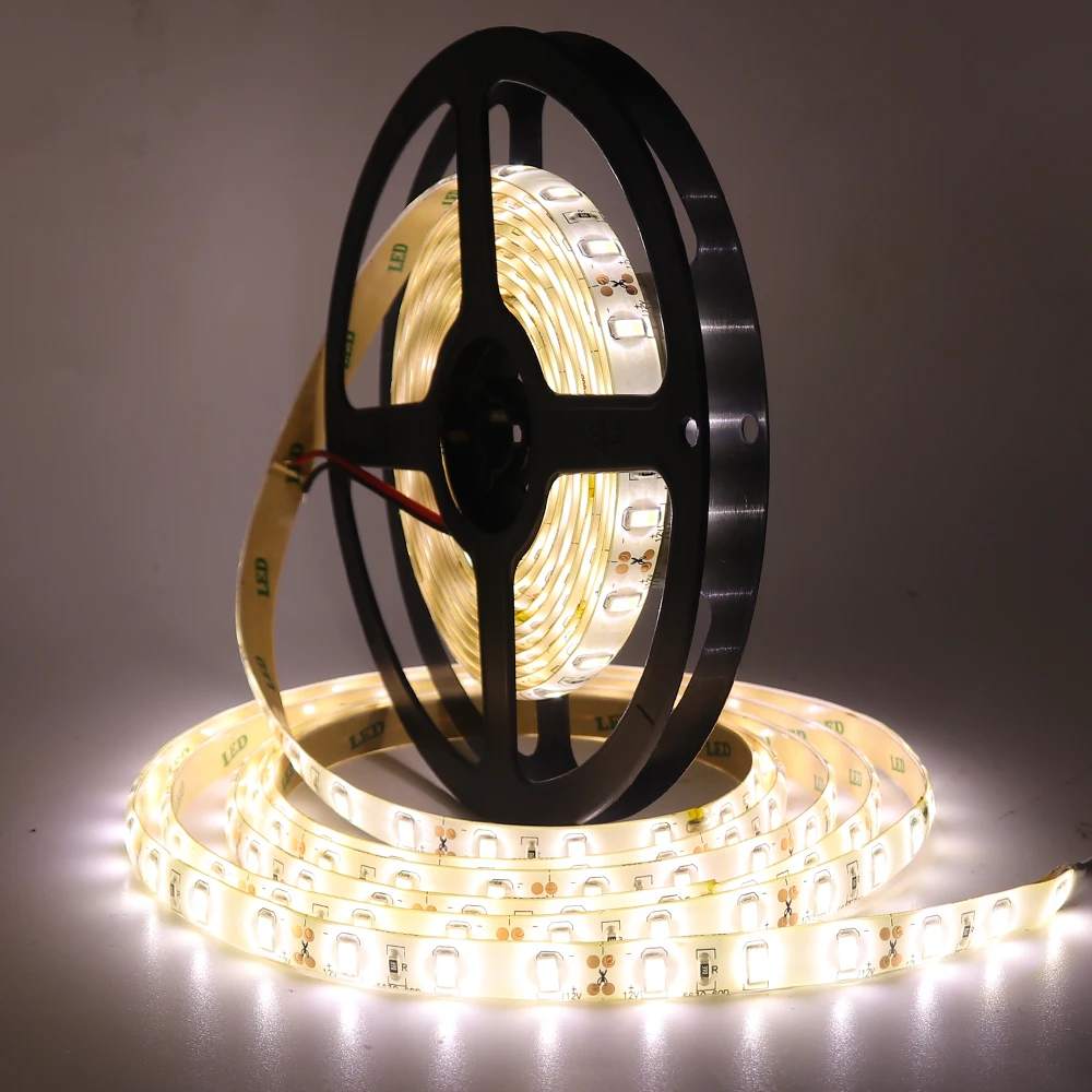 DC12V SMD 5630 светодиодный полосы света 300 светодиодный s 1200 светодиодный s гибкий светодиодный свет ленты IP65 Водонепроницаемый светодиодный свет полосы м, 1 м, 2 м, 3 м, 4 м, 5 м, 50 см