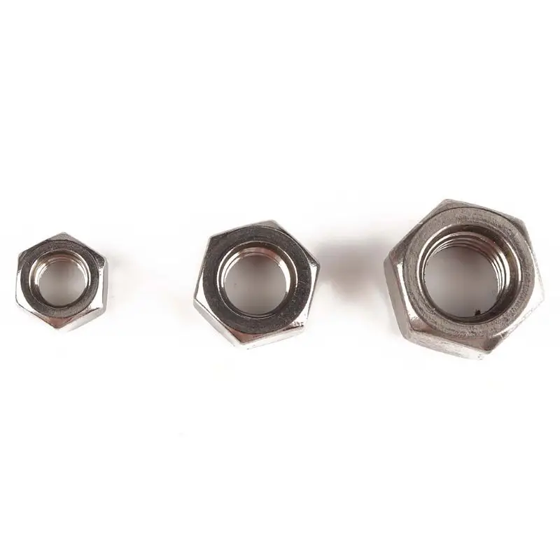 

255/Set Nylon Lock Nuts Fastener M6,M8,M10 Metric Thread Stainless Steel Self-lo Y98E