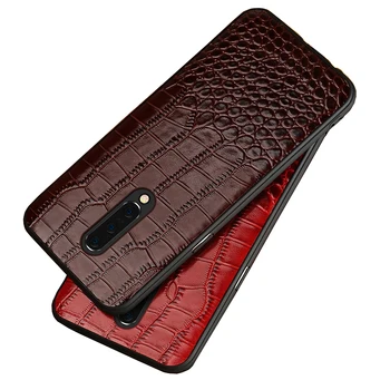 

Genuine Leather Case For Oneplus 7 pro 7t 7Tpro Phone case back cover for 5 5T 6 luxury Shockproof Smartphone crocodile Garin
