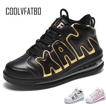 

COOLVFATBO Air Max Cushion Mesh Breathable Running Shoes Army Green Spring Autumn Walking Shoes Men Sneakers Size 39-46