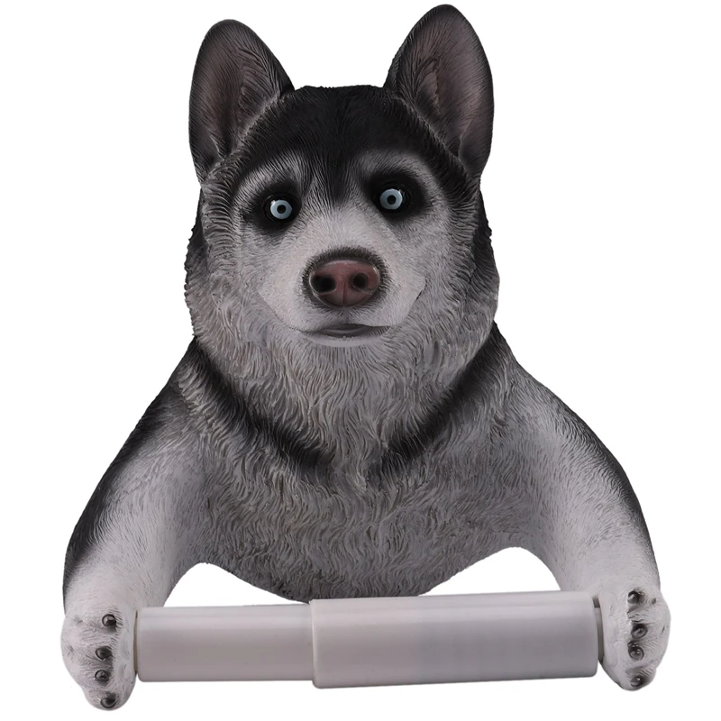 

Cute Dog Creative Paper Towel Rack Wall Hanging Household Roll Paper Box Bathroom Waterproof Toilet Paper Holder