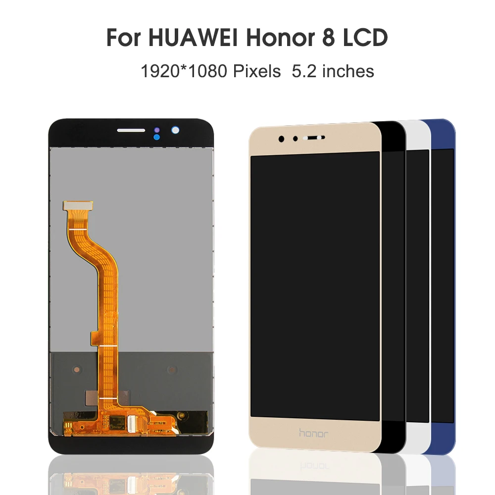 

5.2" Original Display For Huawei Honor 8 LCD Touch Screen with Frame Replacement for HUAWEI Honor 8 Display Frd-L09 LCD
