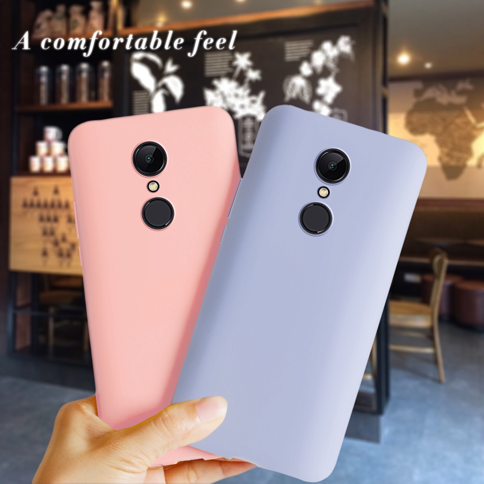 Candy Color Silicone Case For Xiaomi Redmi 5 Plus Case Redmi 5 Cover Cute Soft TPU Phone Back Cover For Xiaomi Redmi5 5Plus