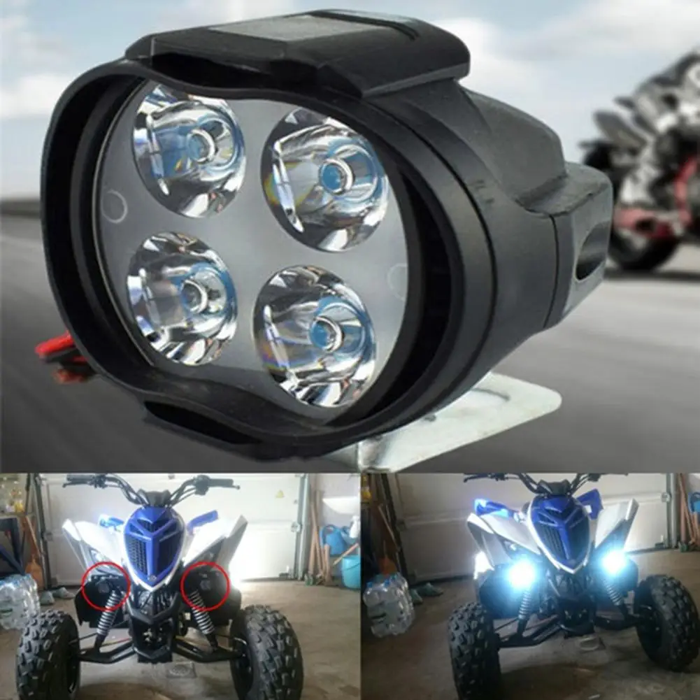 

2019 2Pcs/Set 4 LED Motorcycle Scooter Headlight Front Light Turn Signal Lamp Bulb