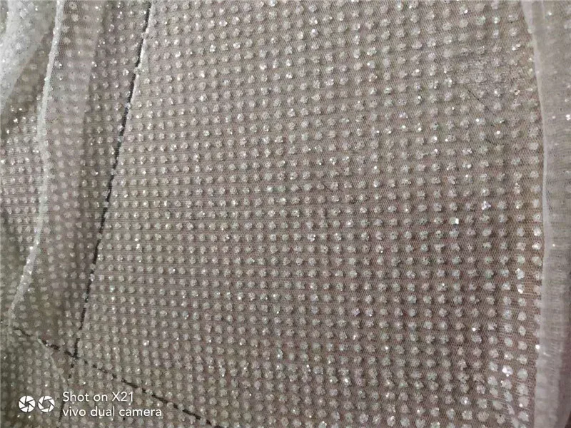 Современный дизайн французский чистая кружевная ткань клееный блеск белый африканский тюль кружева JRB-9.0603 для милого платья белого цвета