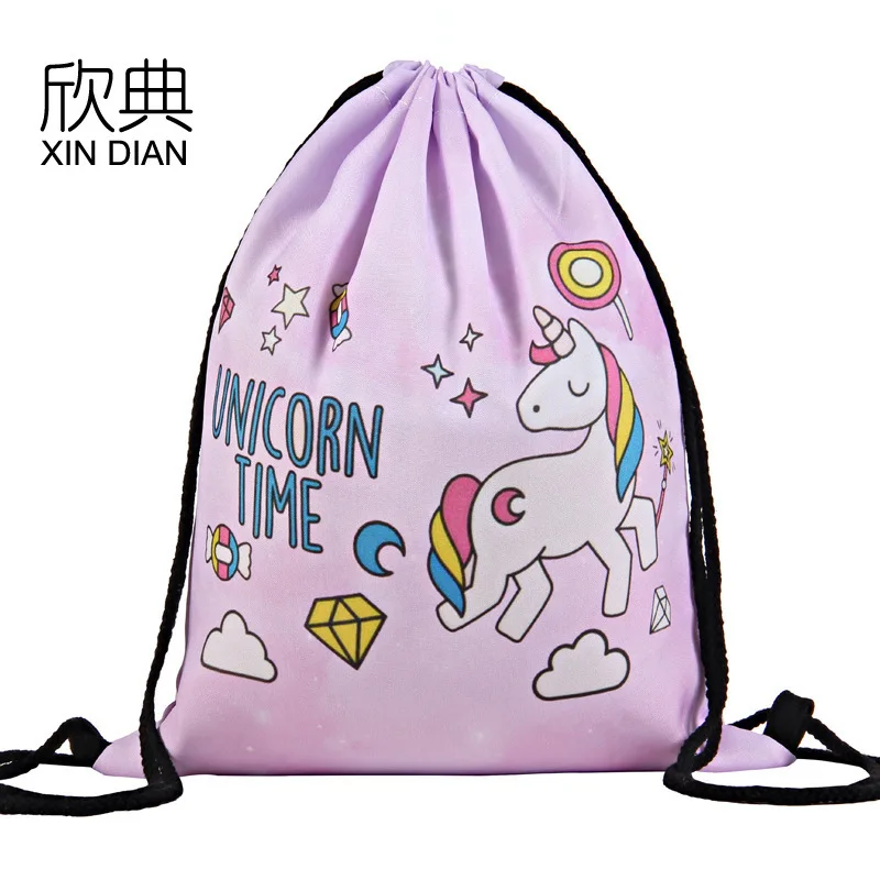 

3-D Printed Unicorn Receiving Bundle Bag Amazon Explosive Tape Shoulder Backpack Bag 2019