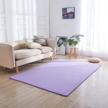 Коралловый флисовый коврик европейский стиль простой современный журнальный столик татами прикроватный Одноцветный шестигранный напольный коврик на заказ