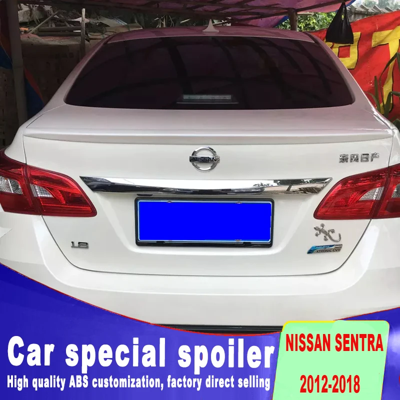 Новый дизайн высококачественный АБС пластик для nissan sentra 2012 2018 задний спойлер