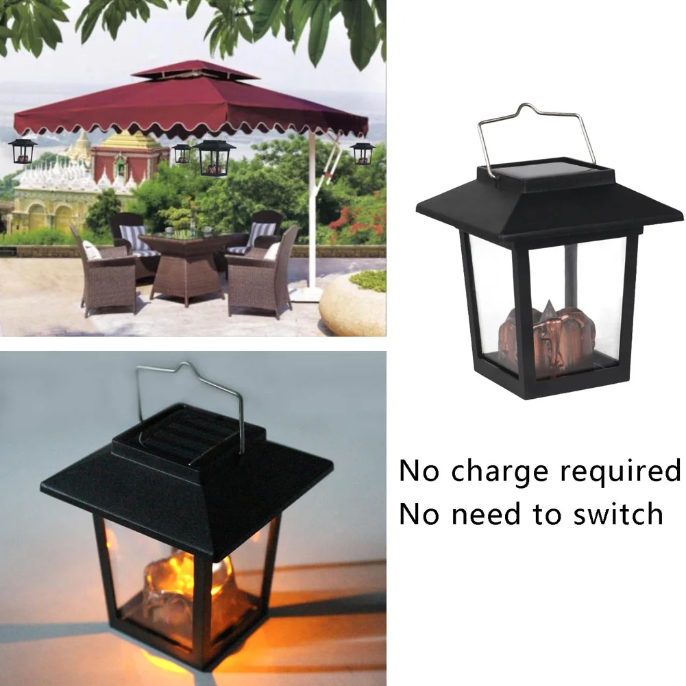 

Solar Power LED Hanging Wind Lamp Vintage Lanterns Palace Light Decoration Convenient to Hang for Garden UEJ